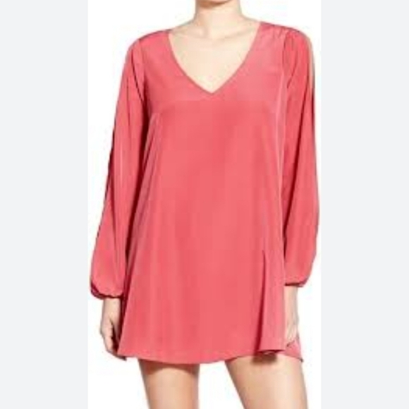 Lovers + Friends Gracie Swing Dress Size Small Raspberry Wine - Picture 1 of 10